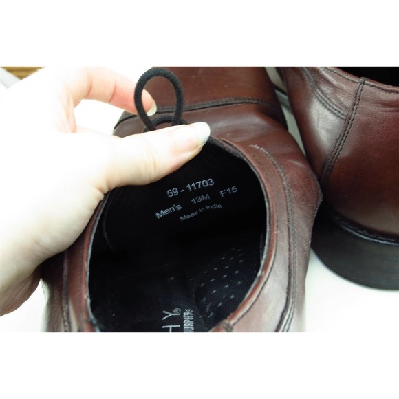 J. Murphy Shoes Sz 13 M Brown Derby Oxfords Leather Men 5911703 - Picture 8 of 10